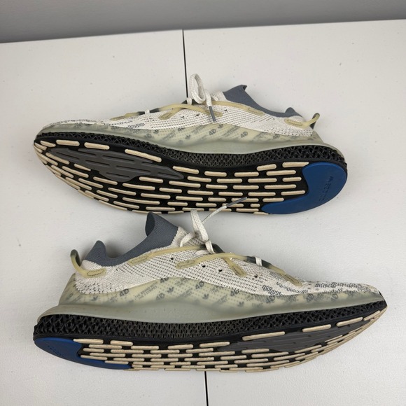 Adidas 4D Fusio Aluminum Gray Core Black Running Shoes S42836 Men's 13 - Picture 7 of 10